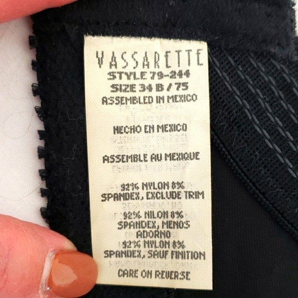 Vintage Y2K Vasserette 34B Low Back Strapless Bustier Black VGUC - Picture 4 of 11